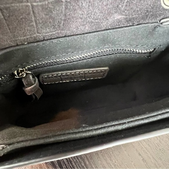 Brandon Blackwood Mini Sophia Black Croc Embossed - Picture 5 of 8